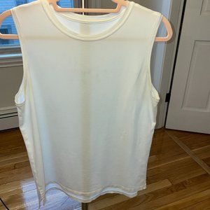 Lululemon Athletica White Muscle Tank Top